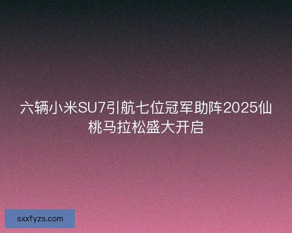 六辆小米SU7引航七位冠军助阵2025仙桃马拉松盛大开启